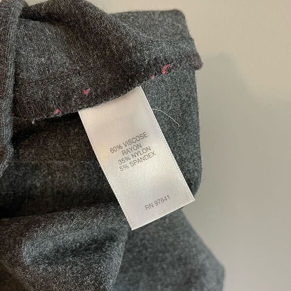 J. Jill Ponte Slim Leg Dark Heather Gray Pant | SZ M - Picture 6 of 11